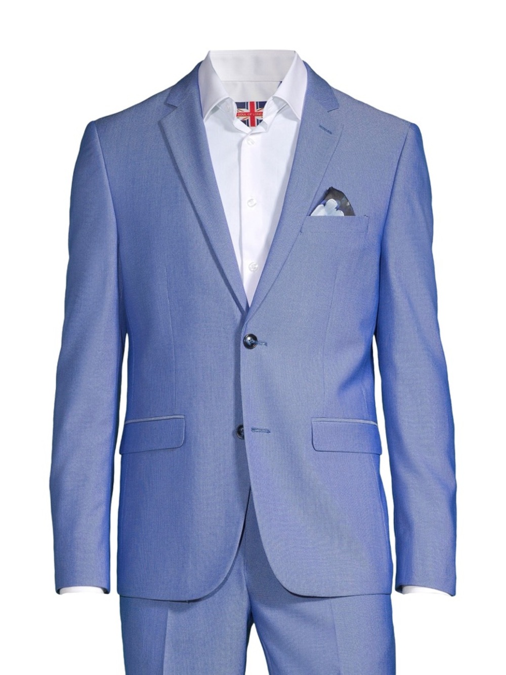 Soul of London Blue Men's Full Suit